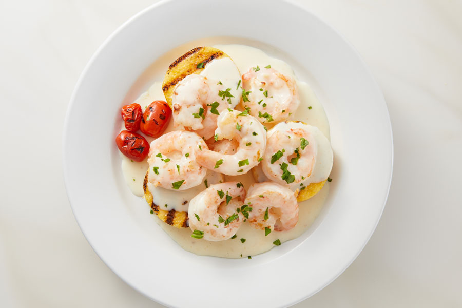 Shrimp with Lemon Garlic Extra Melt Monterey Jack Cheese Sauce Recipe